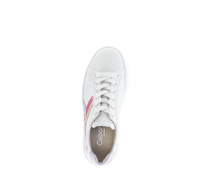 Gabor Sneaker Low Weiß - Materialmix Leder