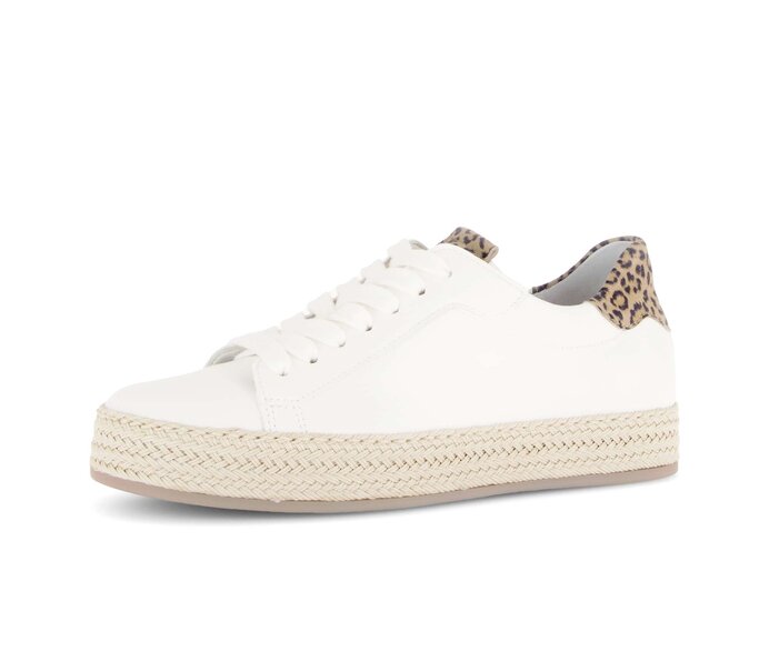 Gabor Sneaker Low Creme - Materialmix Leder
