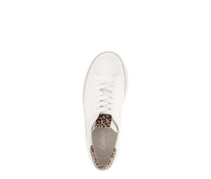 Gabor Sneaker Low Creme - Materialmix Leder