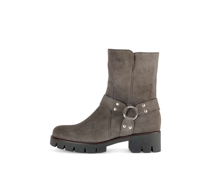 Gabor Biker Boots Braun - Rauleder