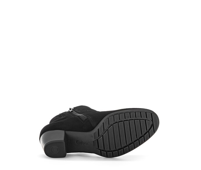 Gabor Ankle Boot Schwarz - Rauleder
