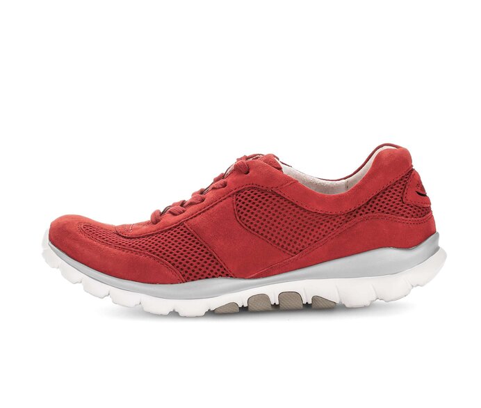 Gabor Sneaker Low Rot - Materialmix Leder/Lederimitat