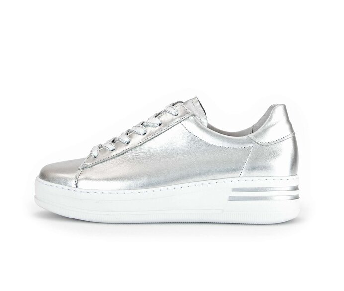 Gabor Sneaker Low Silber - Effektleder