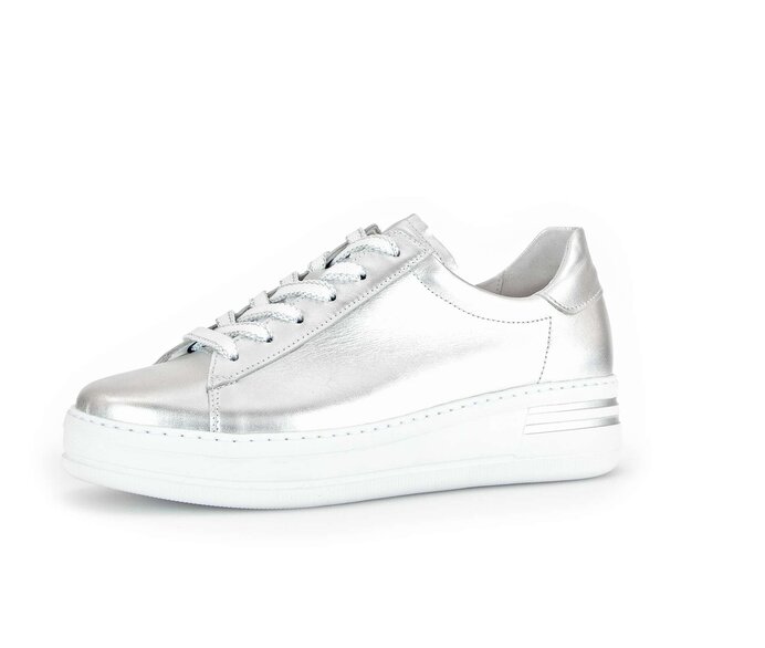 Gabor Sneaker Low Silber - Effektleder