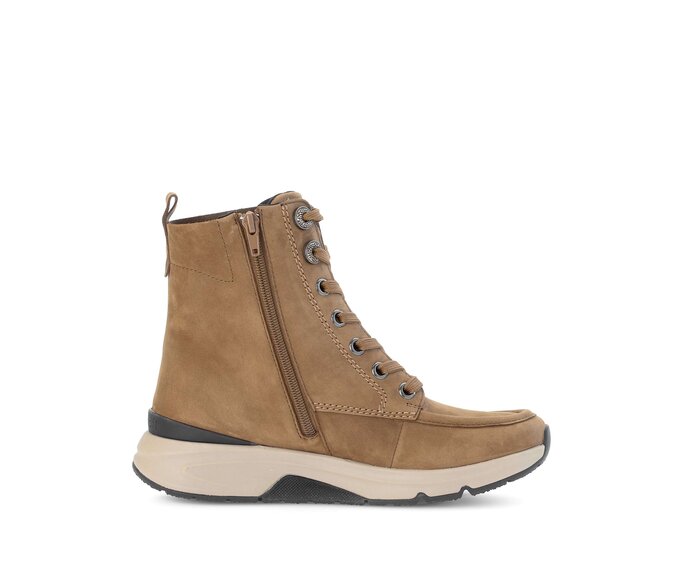 Gabor Sportliche Stiefelette Braun - Rauleder