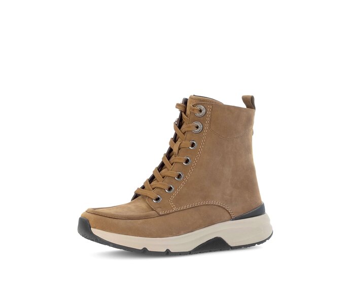 Gabor Sportliche Stiefelette Braun - Rauleder