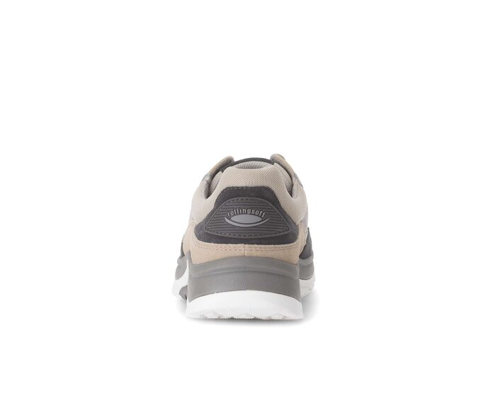 Gabor Rollingsoft Sneaker Low Grau - Materialmix Leder/Textil