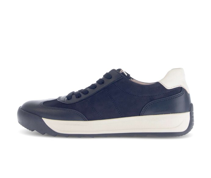 Gabor Sneaker Low Blau - Materialmix Leder