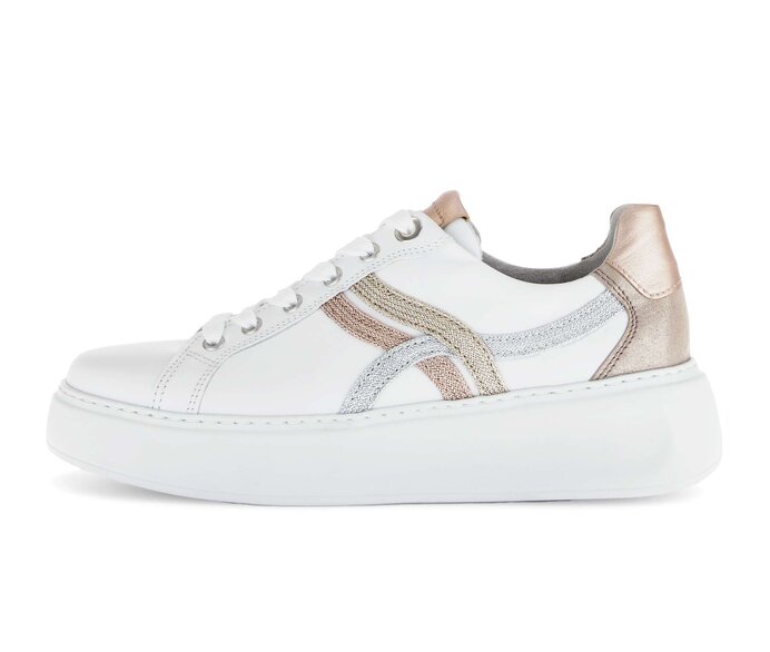 Gabor Sneaker Low Weiß - Materialmix Leder/Lederimitat