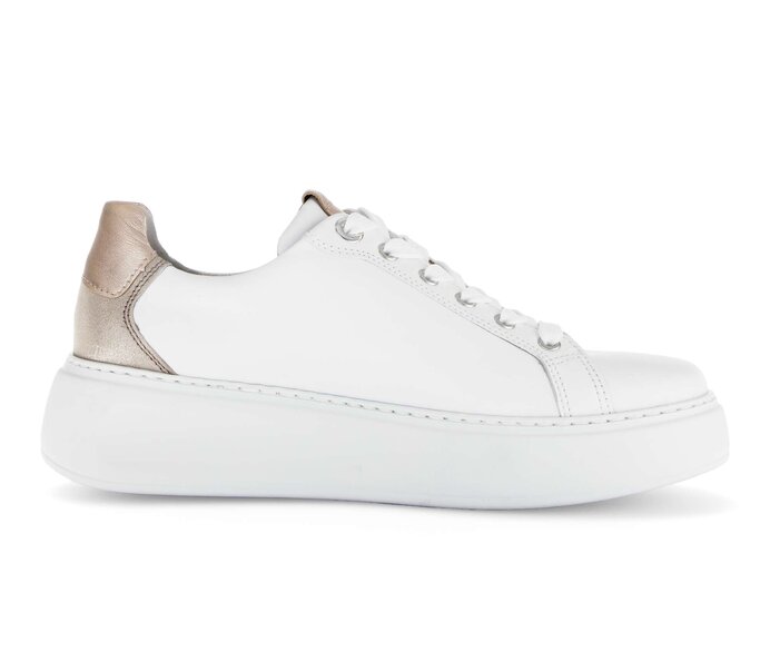 Gabor Sneaker Low Weiß - Materialmix Leder/Lederimitat