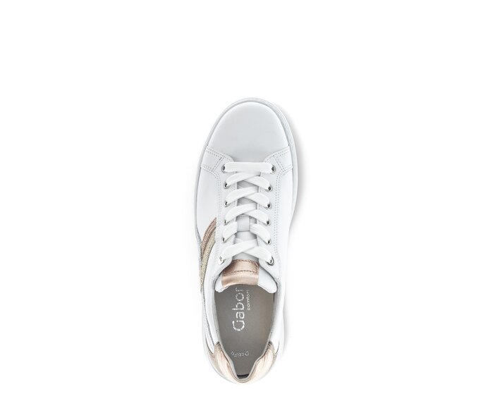 Gabor Sneaker Low Weiß - Materialmix Leder/Lederimitat