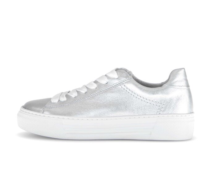 Gabor Sneaker Low Silber - Effektleder