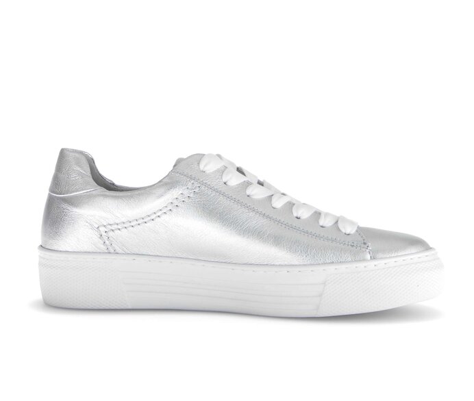 Gabor Sneaker Low Silber - Effektleder