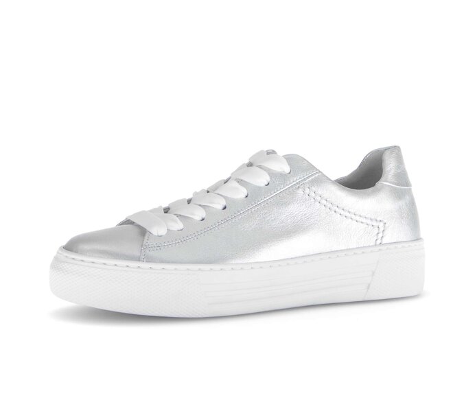 Gabor Sneaker Low Silber - Effektleder