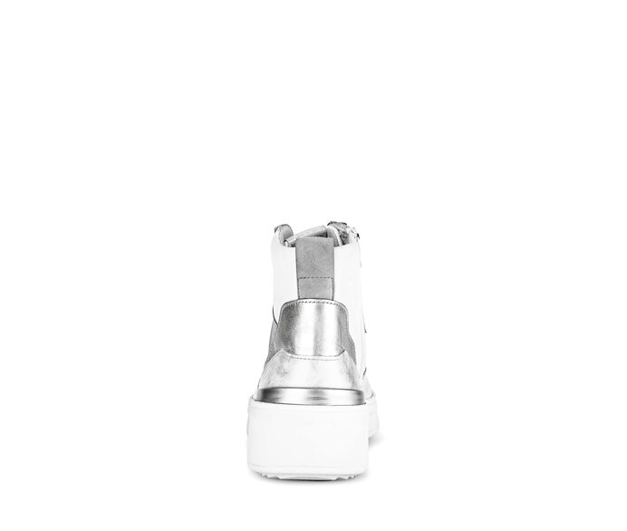 Gabor Sneaker High Silber - Materialmix Leder