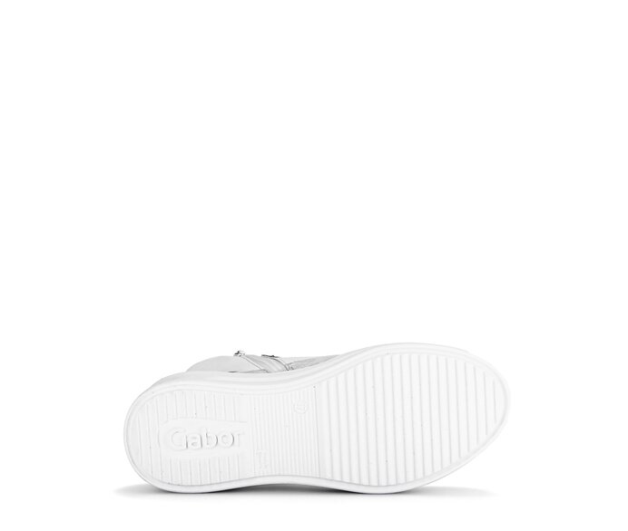 Gabor Sneaker High Silber - Materialmix Leder
