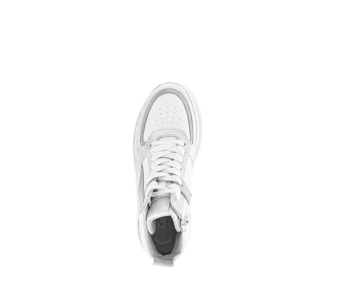 Gabor Sneaker High Silber - Materialmix Leder