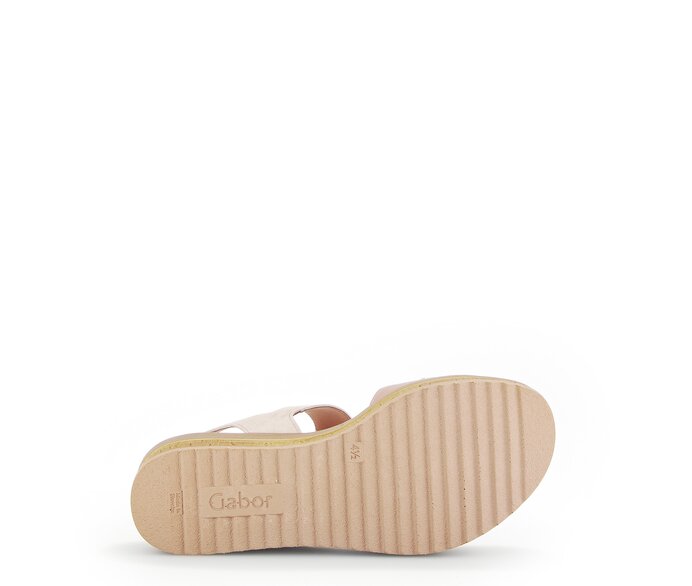 Gabor Plateau Sandale Rosa - Materialmix Leder
