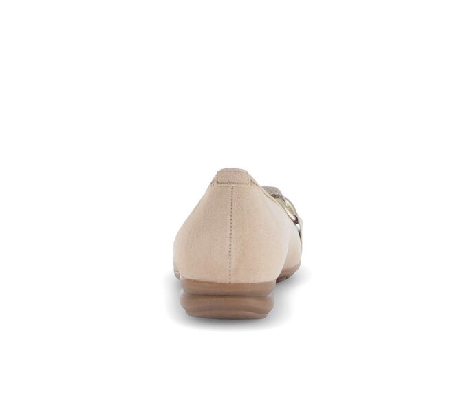 Gabor Sportliche Ballerina Braun - Materialmix Leder