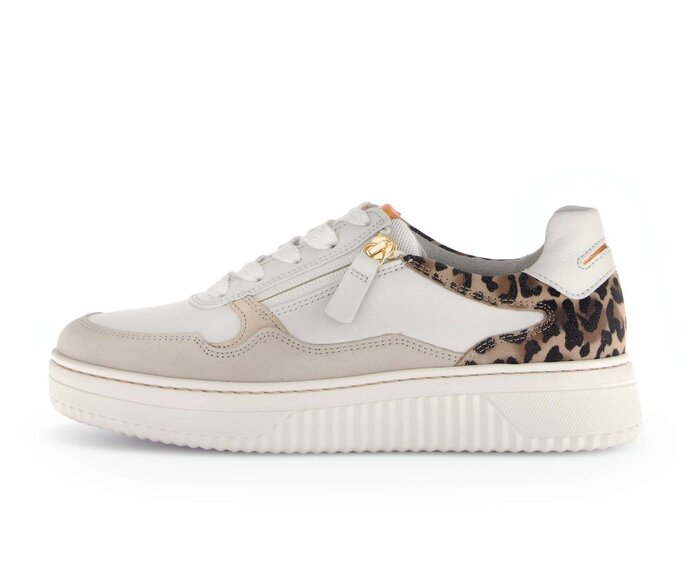 Gabor Sneaker Low Beige - Materialmix Leder