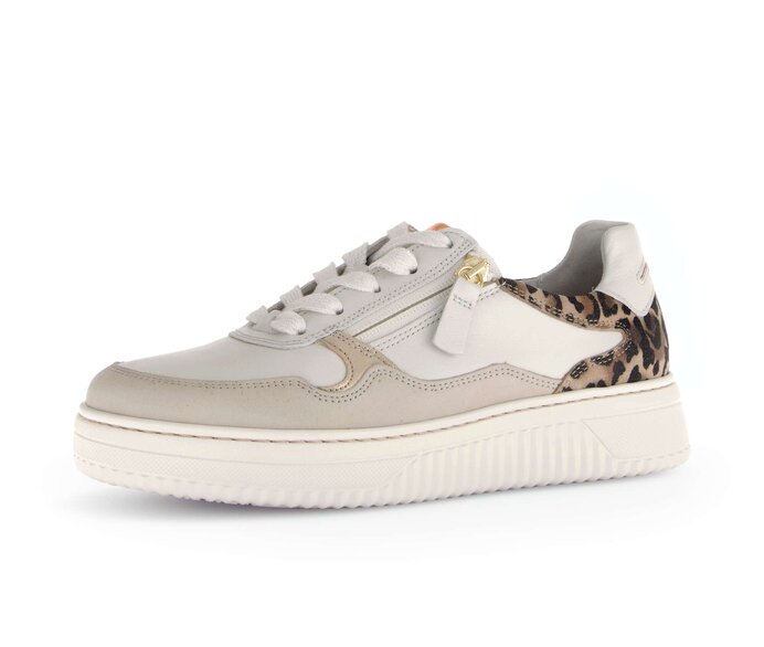 Gabor Sneaker Low Beige - Materialmix Leder