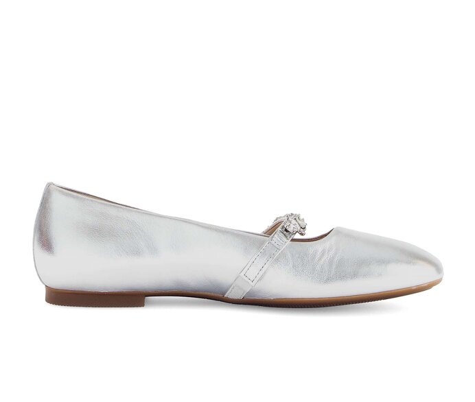 Gabor Eleganter Ballerina Silber - Effektleder