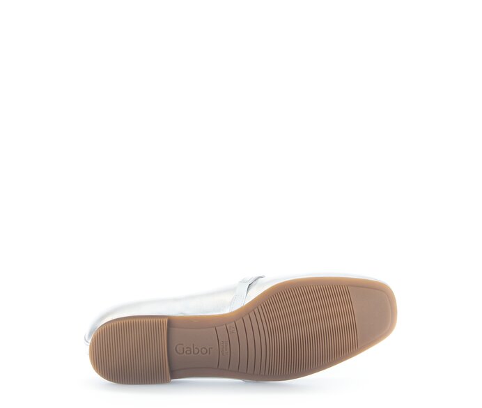 Gabor Eleganter Ballerina Silber - Effektleder