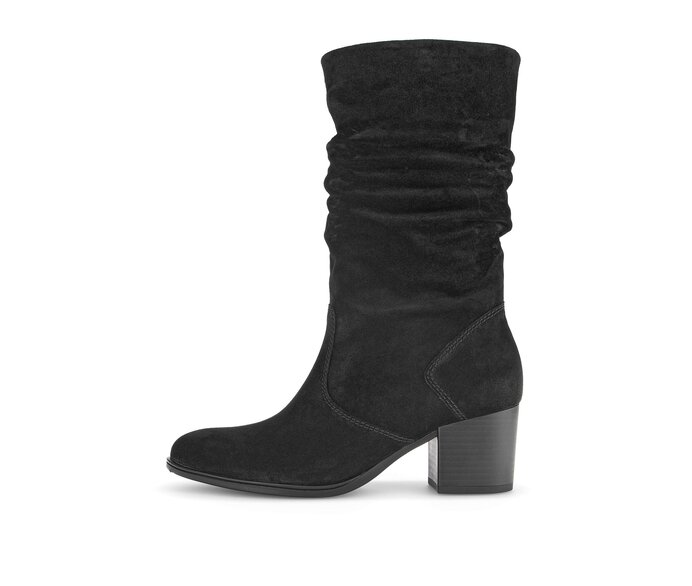 Gabor Elegante Stiefelette Schwarz - Rauleder