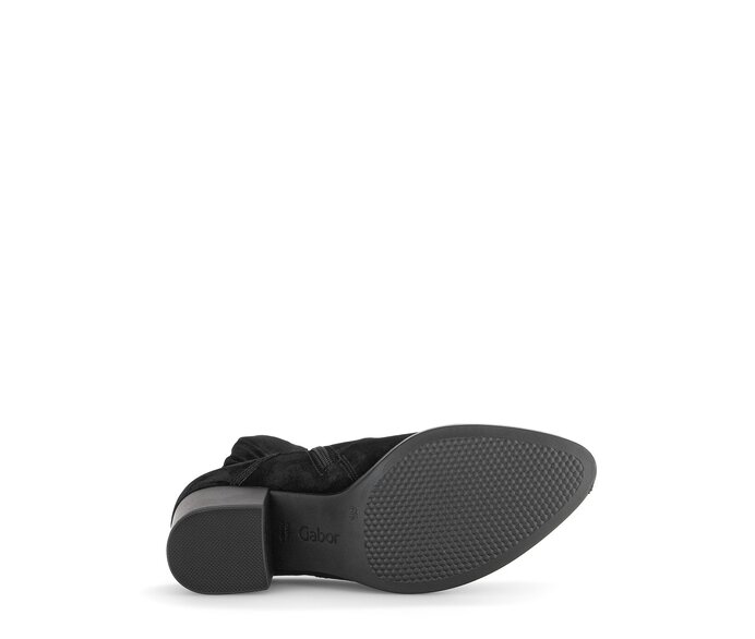 Gabor Elegante Stiefelette Schwarz - Rauleder