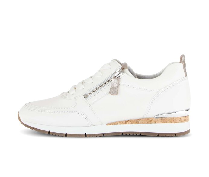 Gabor Sneaker Low Weiß - Materialmix Leder