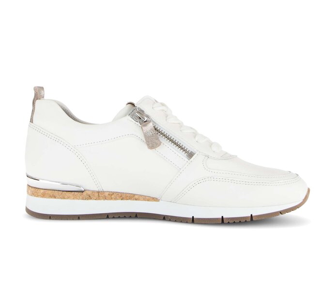 Gabor Sneaker Low Weiß - Materialmix Leder