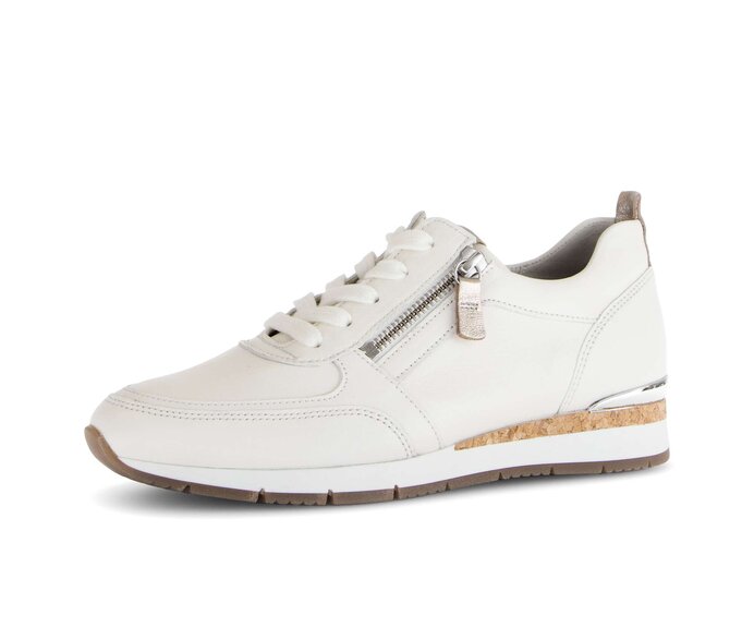 Gabor Sneaker Low Weiß - Materialmix Leder