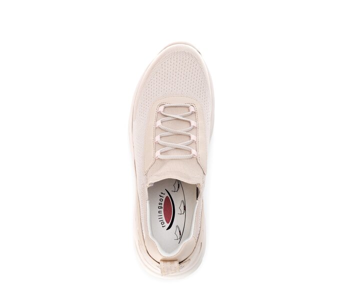 Gabor Sneaker Low Beige - Materialmix Leder/Lederimitat