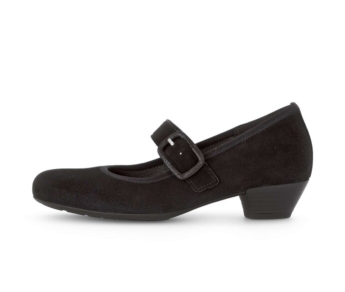 Gabor Spangenpumps Schwarz - Rauleder