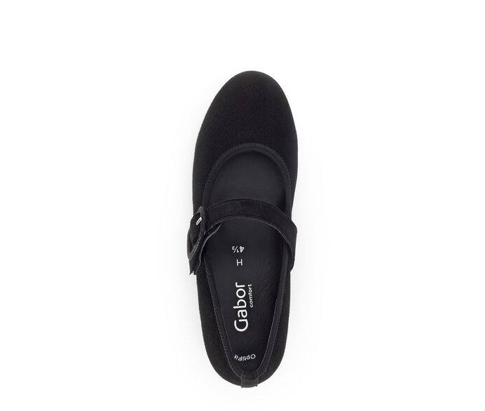 Gabor Spangenpumps Schwarz - Rauleder