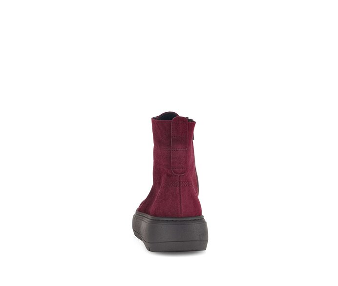 Gabor Sportliche Stiefelette Rot - Rauleder