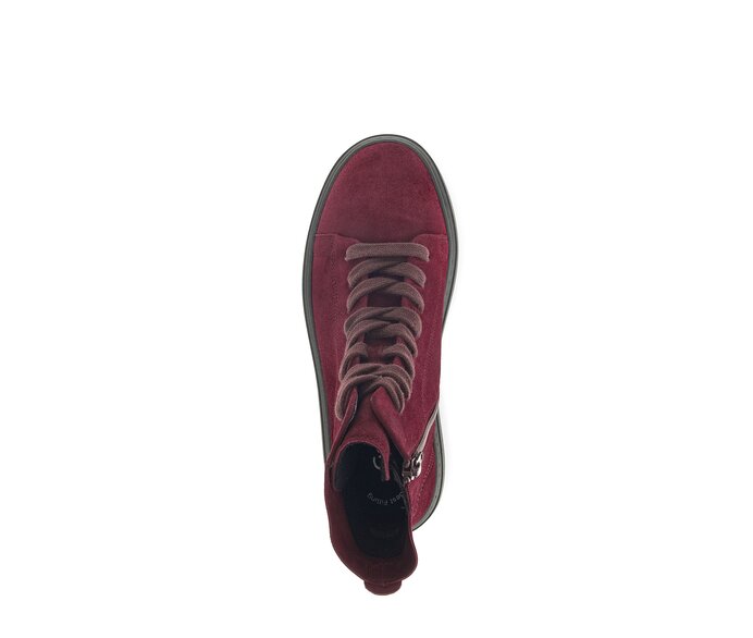 Gabor Sportliche Stiefelette Rot - Rauleder