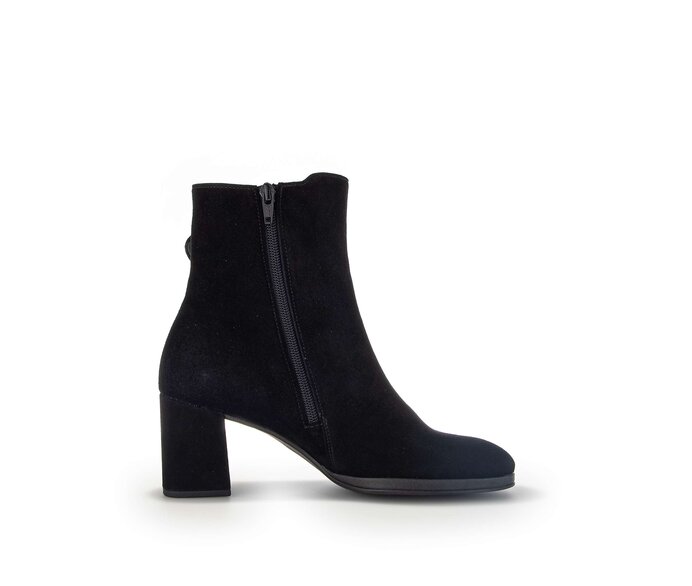 Gabor Elegante Stiefelette Schwarz - Rauleder