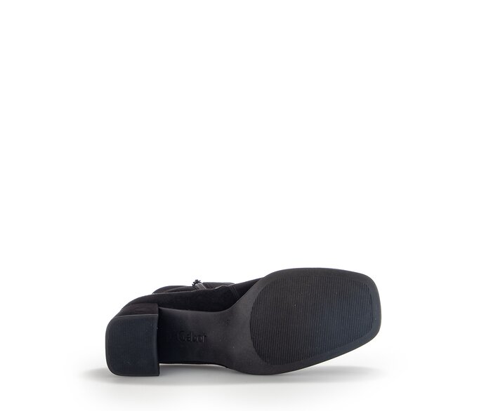 Gabor Elegante Stiefelette Schwarz - Rauleder