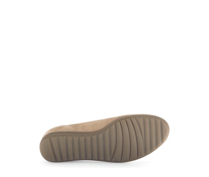 Gabor Sportliche Ballerina Beige - Rauleder