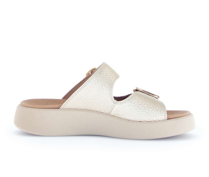 Gabor Pantolette Gold - Glattleder