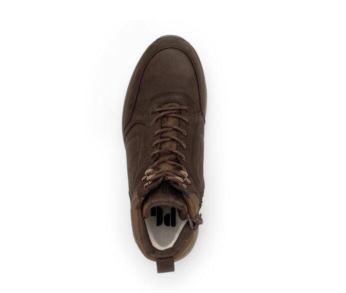 Pius Gabor Sportlicher Stiefel Braun - Materialmix Leder/Textil