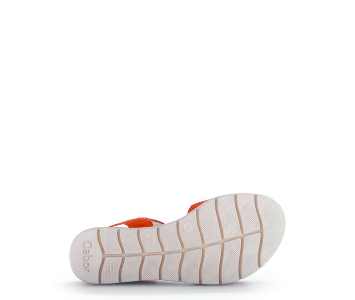Gabor Riemchensandale Orange - Rauleder