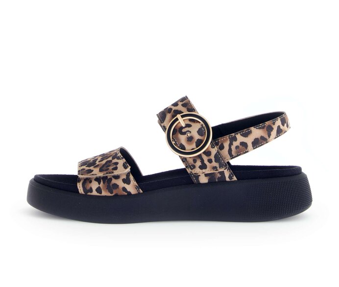 Gabor Riemchensandale Beige - Rauleder