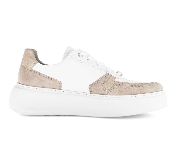 Gabor Sneaker Low Beige - Materialmix Leder