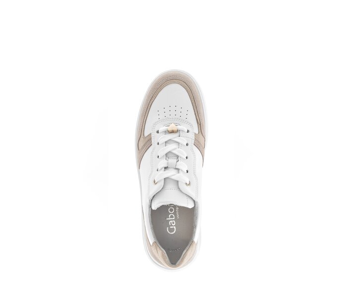 Gabor Sneaker Low Beige - Materialmix Leder