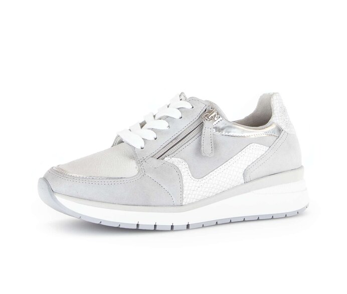 Gabor Sneaker Low Grau - Materialmix Leder/Lederimitat