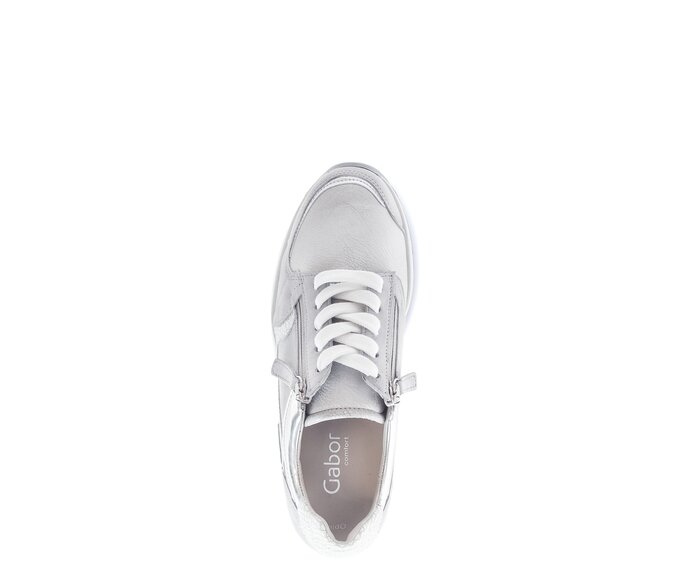 Gabor Sneaker Low Grau - Materialmix Leder/Lederimitat