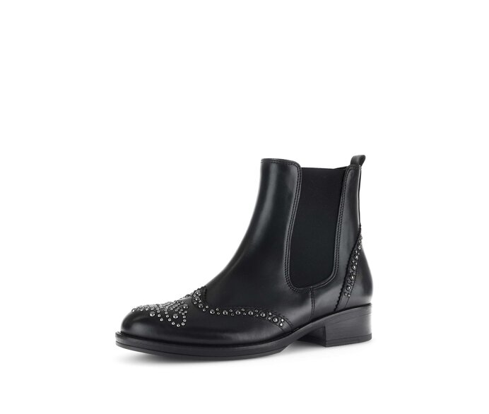 Gabor Chelsea Boot Schwarz - Glattleder