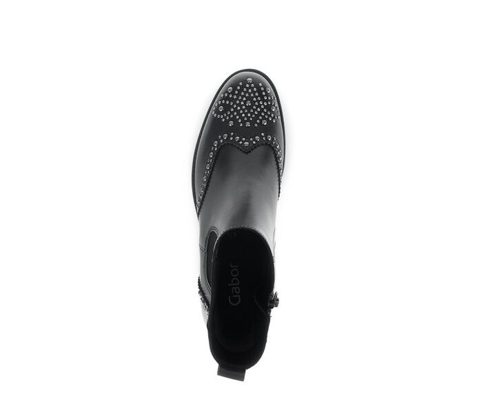 Gabor Chelsea Boot Schwarz - Glattleder